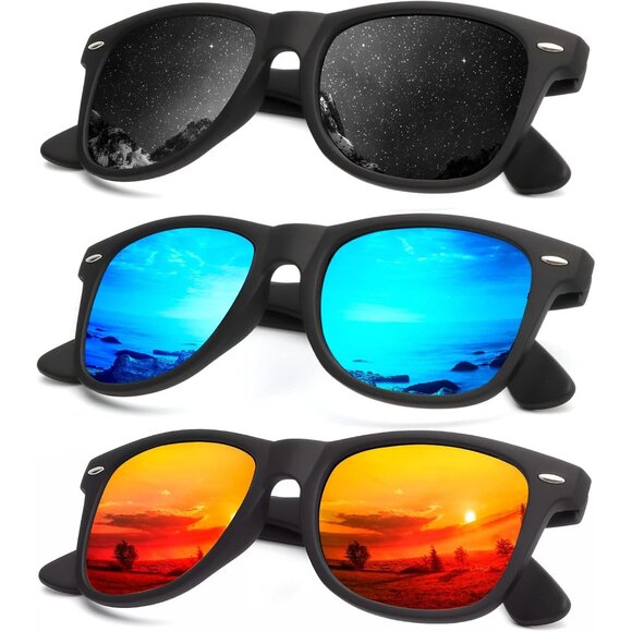 HD Polarized Sunglasses for All Occasions - 3-Pack with Microfiber Accessories main image 7